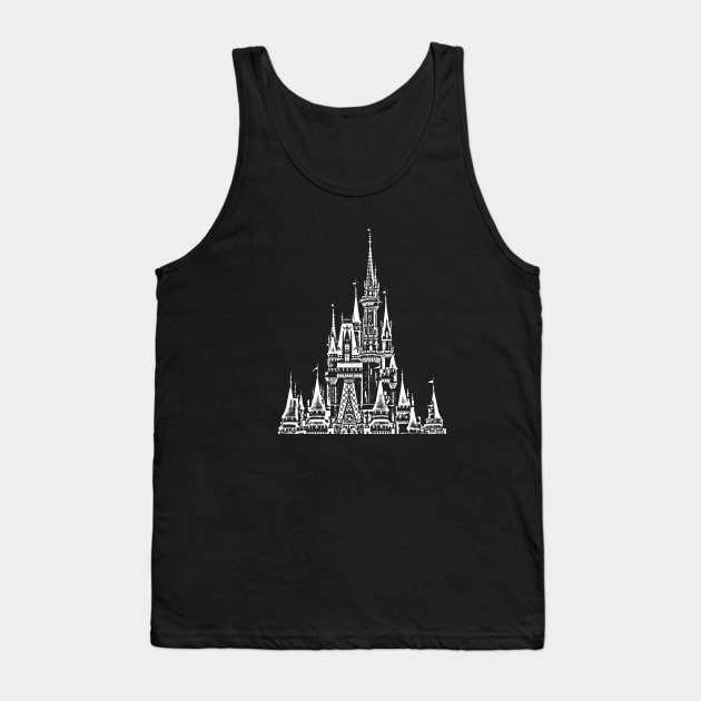 Magic Castle Light Blue Tank Top by FandomTrading